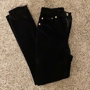 Rag & Bone Black Skinny Suede Jeans